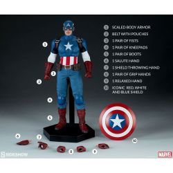 Captain America Sideshow Collectibles Sixth Scale figure (Marvel Comics)