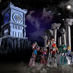 Horloge Sanctuaire diorama Myth Cloth (Saint Seiya)