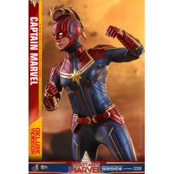 Hot Toys Captain Marvel Deluxe Version 1/6 Scale 12 inch Action Figure MMS522 for sale online