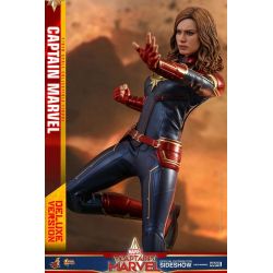 Captain Marvel Deluxe Version Hot Toys MMS522 figurine articulée 1/6 (Captain Marvel)