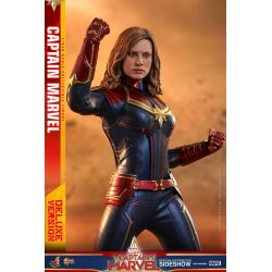 Captain Marvel Deluxe Version Hot Toys MMS522 figurine articulée 1/6 (Captain Marvel)