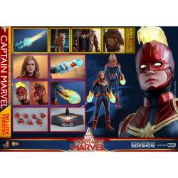 Captain Marvel Deluxe Version Hot Toys MMS522 figurine articulée 1/6 (Captain Marvel)
