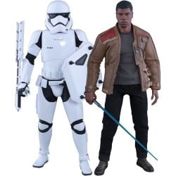 Finn and First Order Riot Control Stormtrooper Hot Toys MMS346 (Star Wars VII : The Force Awakens)