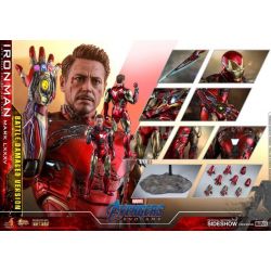 Iron Man Mark 85 LXXXV Battle Damaged Hot Toys MMS543D33 (Avengers Endgame)