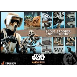 Scout Trooper et Speeder Bike Hot Toys TMS017 (Star Wars The Mandalorian)