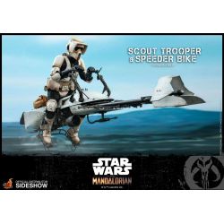 Scout Trooper and Speeder Bike Hot Toys TMS017 (Star Wars The Mandalorian)