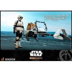 Scout Trooper and Speeder Bike Hot Toys TMS017 (Star Wars The Mandalorian)