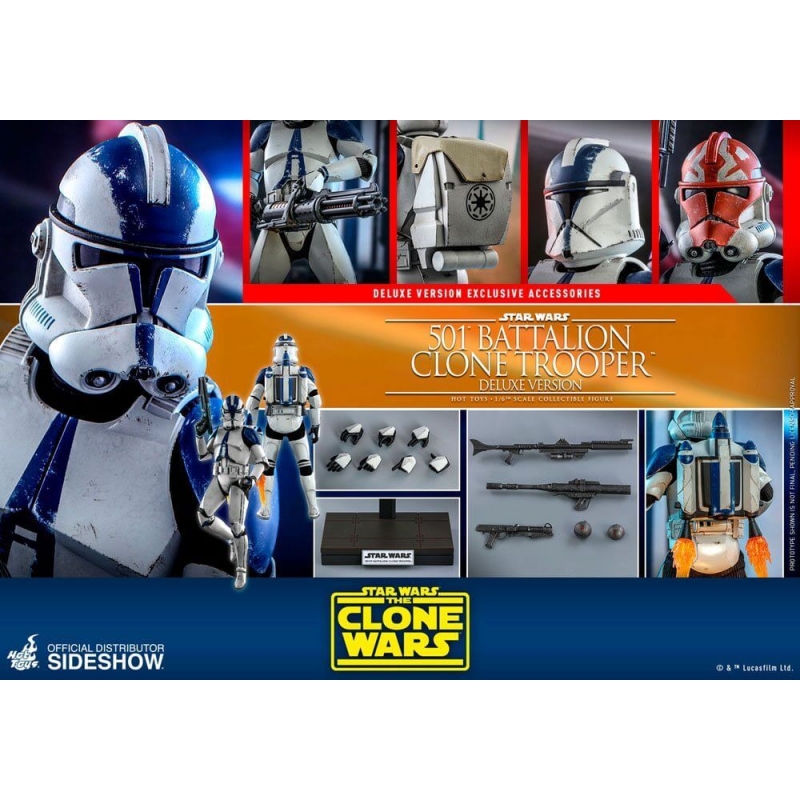 501st Battalion Clone Trooper Hot Toys Deluxe TMS023 Star Wars The ...