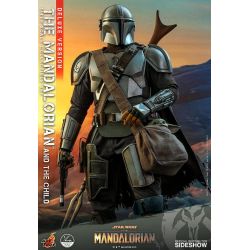 The Mandalorian et The Child Hot Toys Deluxe 1/4 QS017 (Star Wars The Mandalorian)