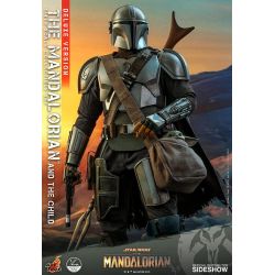 The Mandalorian et The Child Hot Toys Deluxe 1/4 QS017 (Star Wars The Mandalorian)