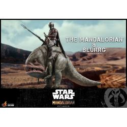 The Mandalorian and Blurrg Hot Toys figure TMS046 (Star Wars The Mandalorian)