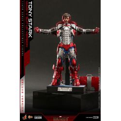 Figurine Tony Stark Hot Toys Mark V Suit Up Deluxe MMS600 (Iron Man 2)