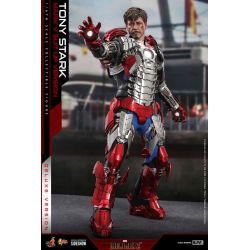 Figurine Tony Stark Hot Toys Mark V Suit Up Deluxe MMS600 (Iron Man 2)