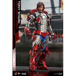 Figurine Tony Stark Hot Toys Mark V Suit Up Deluxe MMS600 (Iron Man 2)