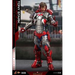 Figurine Tony Stark Hot Toys Mark V Suit Up Deluxe MMS600 (Iron Man 2)