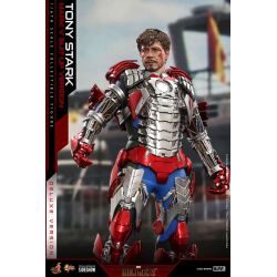 Figurine Tony Stark Hot Toys Mark V Suit Up Deluxe MMS600 (Iron Man 2)