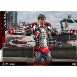 Figurine Tony Stark Hot Toys Mark V Suit Up Deluxe MMS600 (Iron Man 2)
