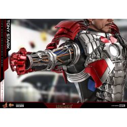 Figurine Tony Stark Hot Toys Mark V Suit Up Deluxe MMS600 (Iron Man 2)