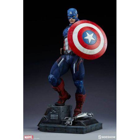 captain america sideshow statue
