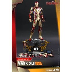 Figurine Iron Man Mark XLII Hot Toys Deluxe QS008 (Iron Man 3)