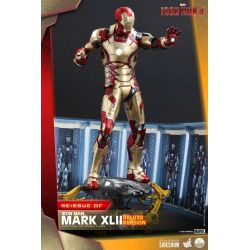 Figurine Iron Man Mark XLII Hot Toys Deluxe QS008 (Iron Man 3)