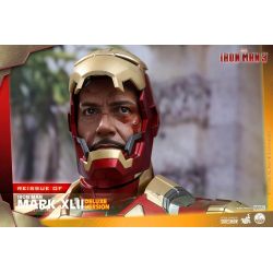 Figurine Iron Man Mark XLII Hot Toys Deluxe QS008 (Iron Man 3)