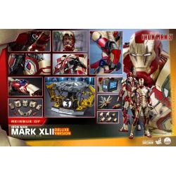 Figurine Iron Man Mark XLII Hot Toys Deluxe QS008 (Iron Man 3)