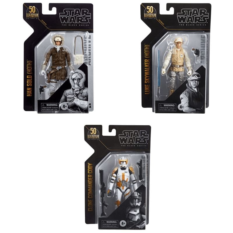Pack Clone Commander Cody Luke Skywalker Han Solo Hasbro Black Series (Star Wars)