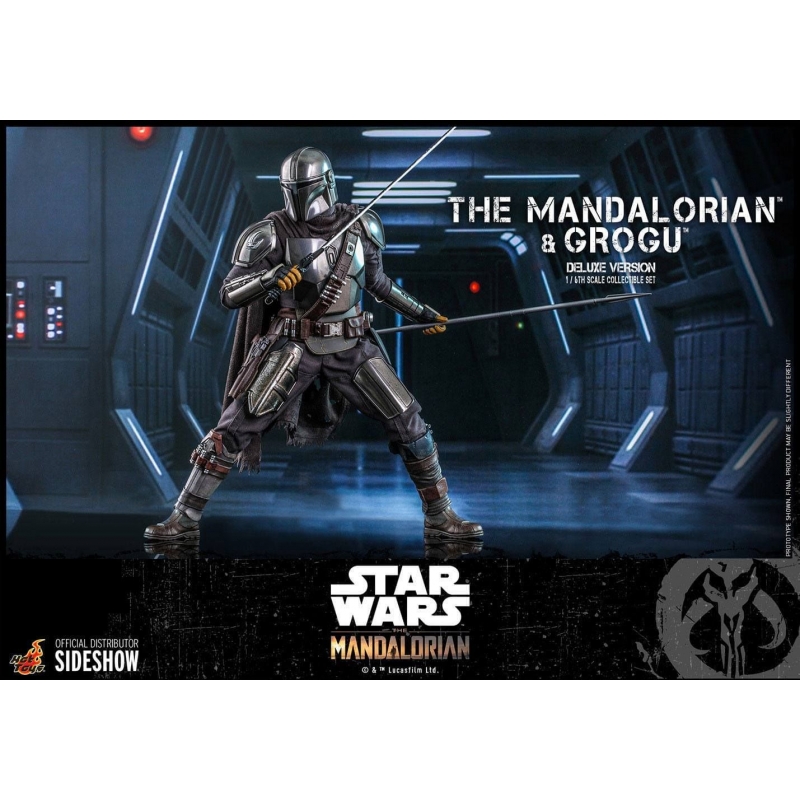 hot toys the mandalorian and grogu