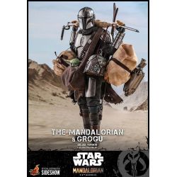 Figurines The Mandalorian et Grogu Hot Toys Deluxe TMS052 (Star Wars The Mandalorian)