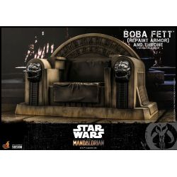 Figurine Boba Fett and throne (repaint armor) Hot Toys TMS056 (Star Wars The Mandalorian)