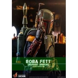 Boba Fett (repaint armor) Hot Toys figure TMS055 (Star Wars The Mandalorian)