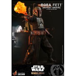 Boba Fett (repaint armor) Hot Toys figure TMS055 (Star Wars The Mandalorian)