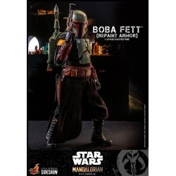 Boba Fett (repaint armor) Hot Toys figure TMS055 (Star Wars The Mandalorian)