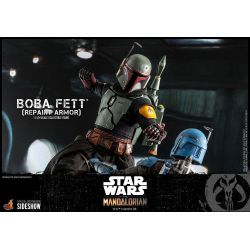 Boba Fett (repaint armor) Hot Toys figure TMS055 (Star Wars The Mandalorian)