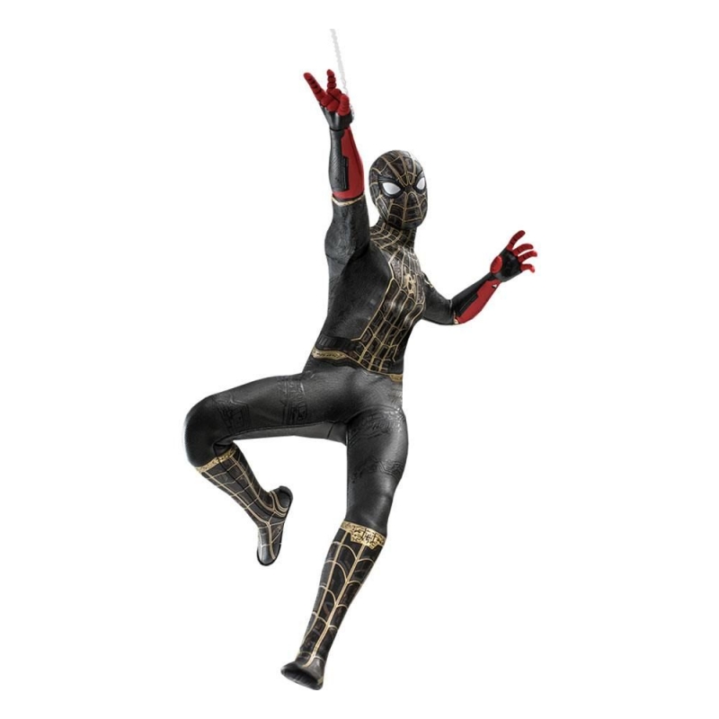 Figurine Spider-Man Black & Gold suit Hot Toys MMS604 (Spider-Man no way home)