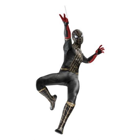 Spider-Man Black & Gold suit Hot Toys figure MMS604 (Spider-Man no way home)