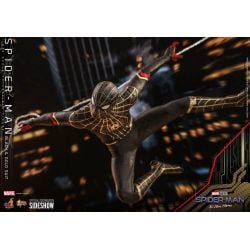 Figurine Spider-Man Black & Gold suit Hot Toys MMS604 (Spider-Man no way home)