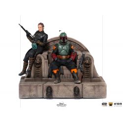 Boba Fett and Fennec Iron Studios Deluxe Art Scale figures (Star Wars : The Mandalorian)