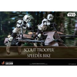 Figurine Scout Trooper et Speeder Bike Hot Toys MMS612 (Star Wars Le Retour du Jedi)