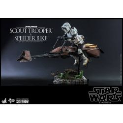 Figurine Scout Trooper et Speeder Bike Hot Toys MMS612 (Star Wars Le Retour du Jedi)