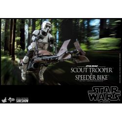 Figurine Scout Trooper et Speeder Bike Hot Toys MMS612 (Star Wars Le Retour du Jedi)