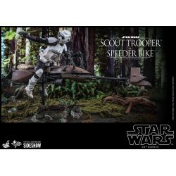 Figurine Scout Trooper et Speeder Bike Hot Toys MMS612 (Star Wars Le Retour du Jedi)