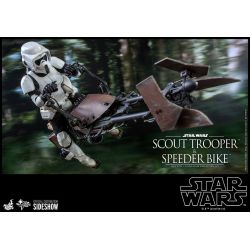 Figurine Scout Trooper et Speeder Bike Hot Toys MMS612 (Star Wars Le Retour du Jedi)