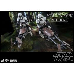 Figurine Scout Trooper et Speeder Bike Hot Toys MMS612 (Star Wars Le Retour du Jedi)