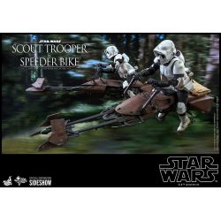 Figurine Scout Trooper et Speeder Bike Hot Toys MMS612 (Star Wars Le Retour du Jedi)