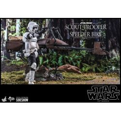Figurine Scout Trooper et Speeder Bike Hot Toys MMS612 (Star Wars Le Retour du Jedi)