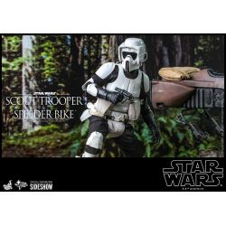 Figurine Scout Trooper et Speeder Bike Hot Toys MMS612 (Star Wars Le Retour du Jedi)