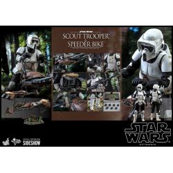 Figurine Scout Trooper et Speeder Bike Hot Toys MMS612 (Star Wars Le Retour du Jedi)