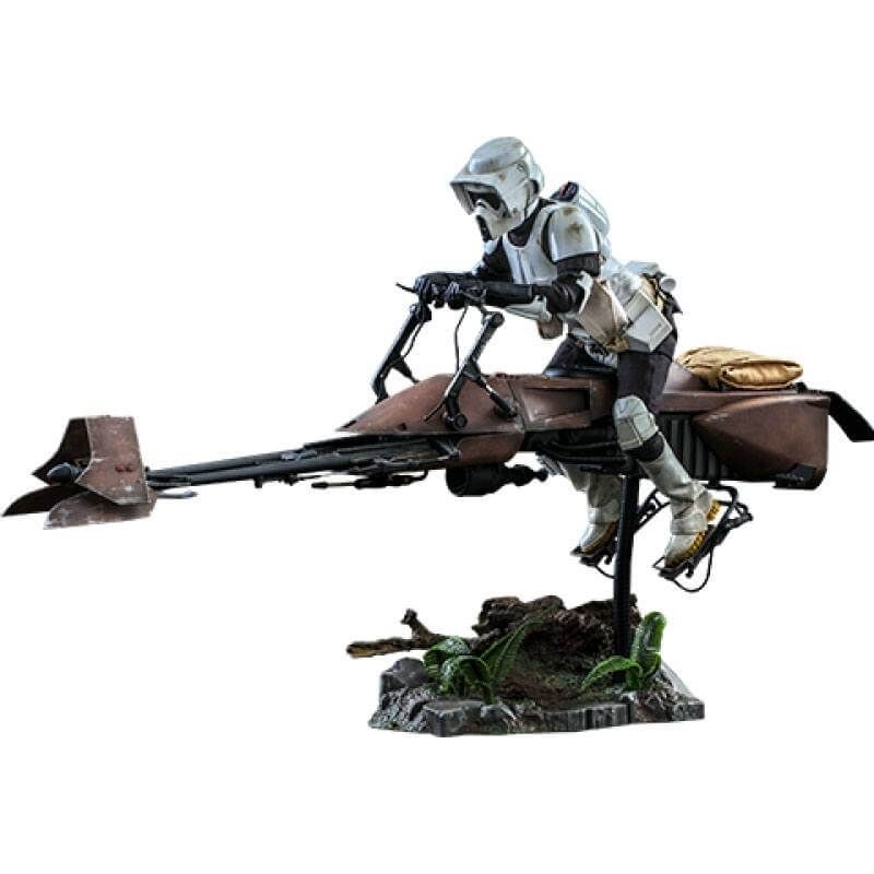 Figurine Scout Trooper et Speeder Bike Hot Toys MMS612 (Star Wars Le Retour du Jedi)